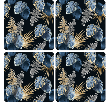 Dessous de verre feuillage tropical luxuriant - TenStickers