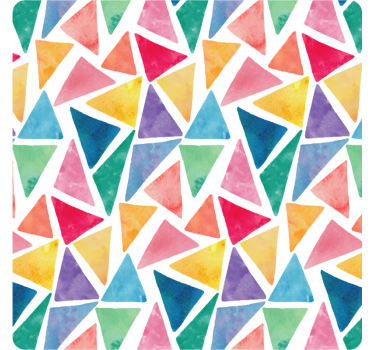Dessous de verre motif triangulaire coloré - TenStickers