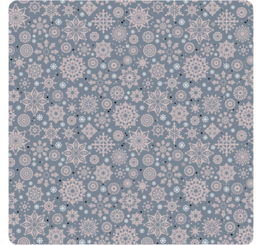 Dessous de verre noël motif floral hivernal - TenStickers
