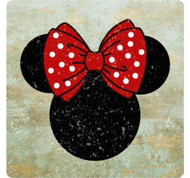 Dessous de verre geek motif nœud à pois - TenStickers