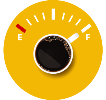 Dessous de verre personnalisable indicateur de niveau café - TenStickers