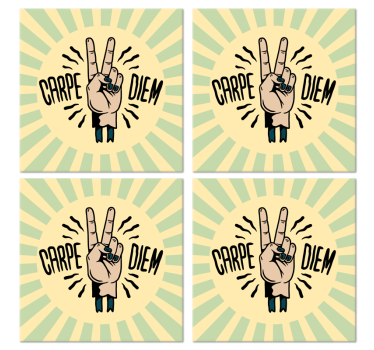 Dessous de verre citation symbole de paix - TenStickers