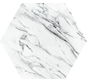 Dessous de verre motif marbre hexagonal - TenStickers