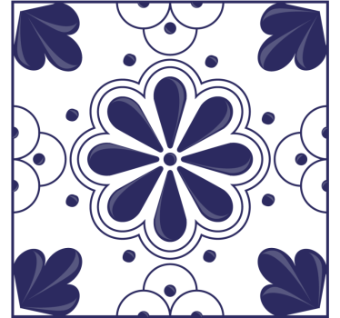 Dessous de verre motif floral en forme - TenStickers
