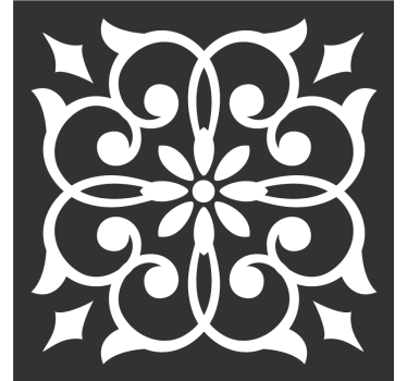 Dessous de verre motif botanique élaboré - TenStickers