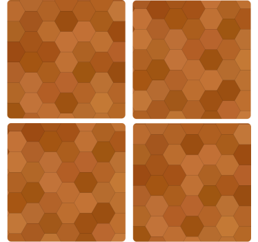 Dessous de verre à motif hexagonal - TenStickers