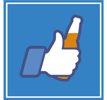 Dessous de verre bière thumbs up boisson - TenStickers