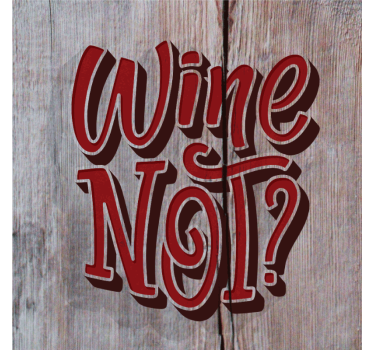 Dessous de verre citation amusante sur le vin - TenStickers