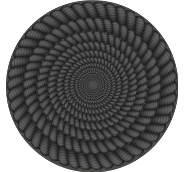 Dessous de verre motif spirale rond - TenStickers