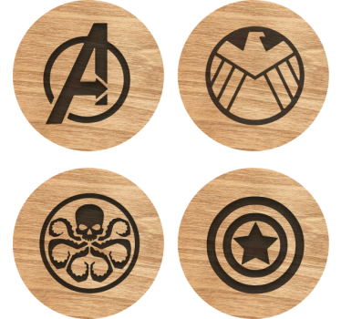 Dessous de verre pour les bizarres Ensemble vengeurs - TenStickers