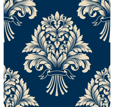Dessous de verre vintage motif de feuilles détaillées - TenStickers