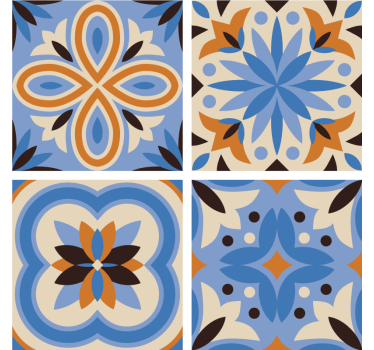 Dessous de verre motifs botaniques élaborés - TenStickers