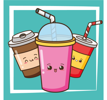 Dessous de verre geek personnages ludiques à boire - TenStickers