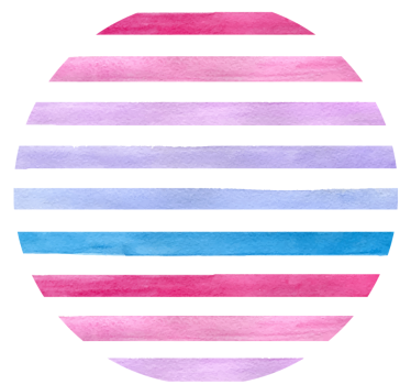 Dessous de verre motif rayé aquarelle - TenStickers