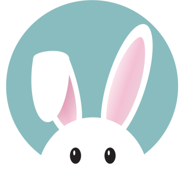 Dessous de verre tres moderne Lapin mignon - TenStickers