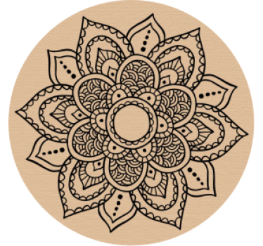 Dessous de verre motif floral délicat - TenStickers