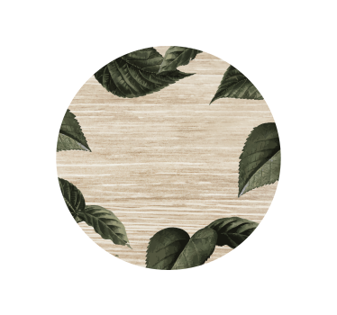 Dessous de verre motif feuilles inspiré de la nature - TenStickers