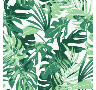 Dessous de verre inspiration feuilles tropicales - TenStickers