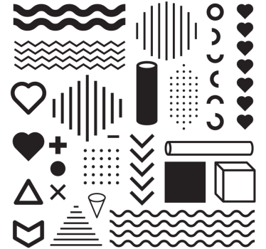 Dessous de verre exploration des formes géométriques - TenStickers