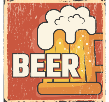 Dessous de verre bière illustration de chope - TenStickers