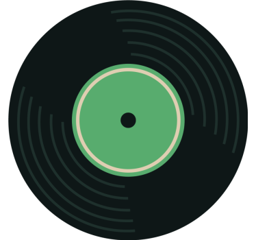 Dessous de verre Ensemble de disques style disco - TenStickers