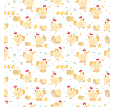 Dessous de verre geek motif poules ludiques - TenStickers