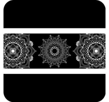 Dessous de verre motif mandala complexe - TenStickers