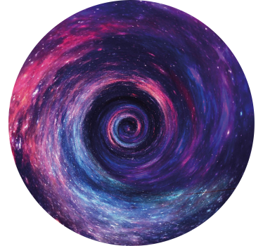 Dessous de verre vintage tourbillon cosmique coloré - TenStickers