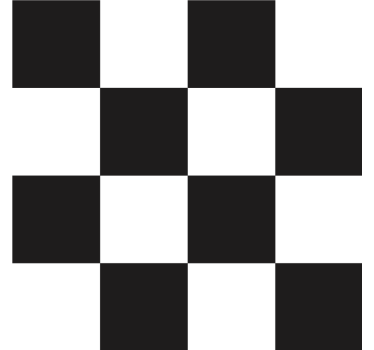Dessous de verre motif damier - TenStickers