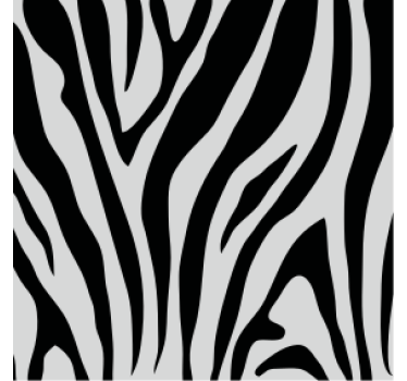 Dessous de verre motif rayures zèbre - TenStickers