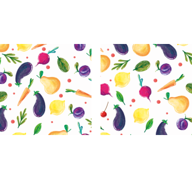 Dessous de verre moderne motif fruits colorés - TenStickers