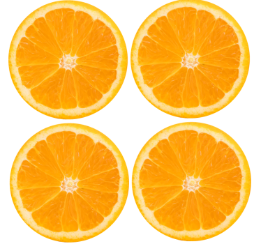 Dessous de verre moderne arrangement de tranches d'agrumes - TenStickers
