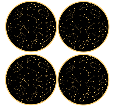 Dessous de verre geek motifs célestes - TenStickers