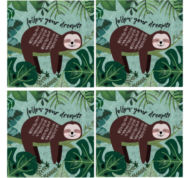 Dessous de verre geek citation inspirante paresseux - TenStickers