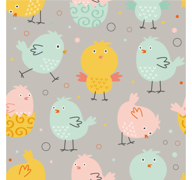 Dessous de verre geek oiseaux colorés fantaisistes - TenStickers