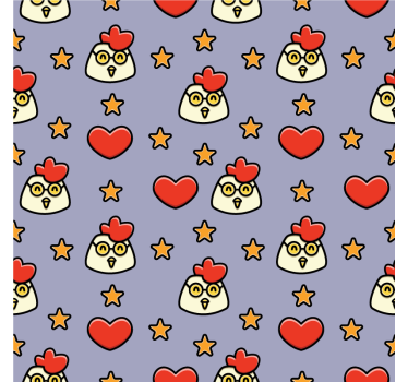 Dessous de verre geek têtes de poules ludiques - TenStickers