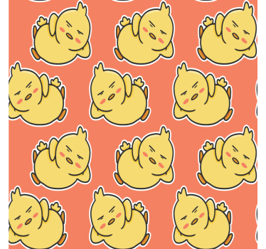 Dessous de verre geek motif de poussins jaunes charmants - TenStickers