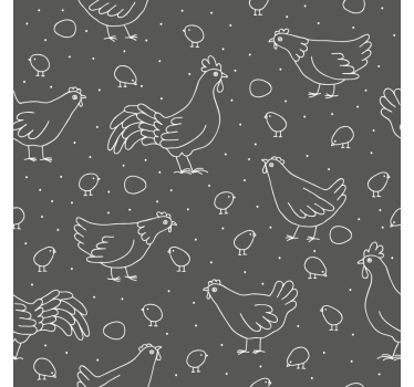 Dessous de verre vintage motifs de poules et poussins - TenStickers