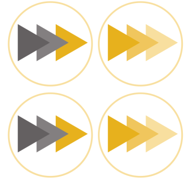 Dessous de verre geek motif flèches directionnelles - TenStickers