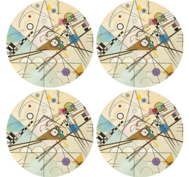 Dessous de verre motif circulaire géométrique - TenStickers
