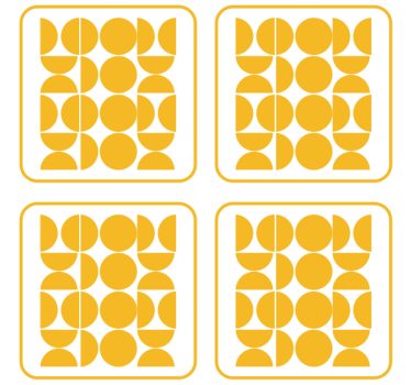 Dessous de verre motifs de formes géométriques - TenStickers