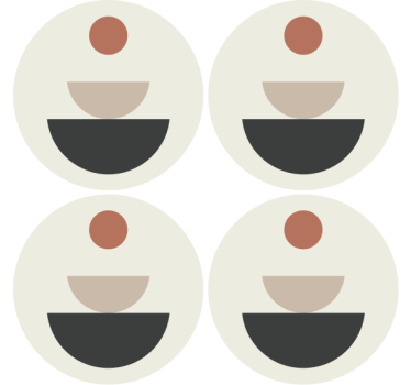 Dessous de verre geek formes circulaires superposées - TenStickers