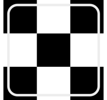 Dessous de verre motif damier carré - TenStickers