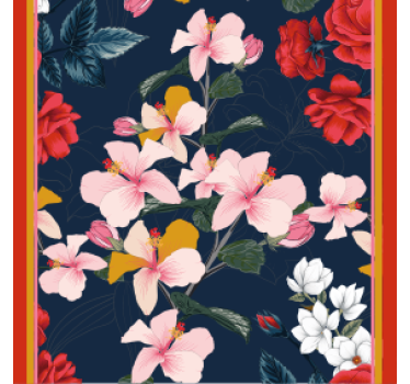 Dessous de verre geek motif floral tropical - TenStickers