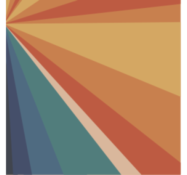 Dessous de verre rayons de couleurs géométriques - TenStickers