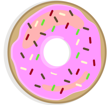 Dessous de verre geek dessert glacé rose - TenStickers