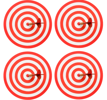 Dessous de verre geek motif spirale de cible - TenStickers