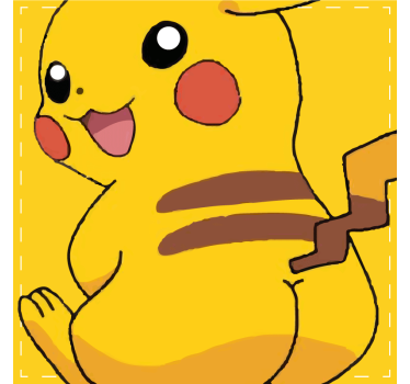 Dessous de verre vintage personnage jaune animé - TenStickers