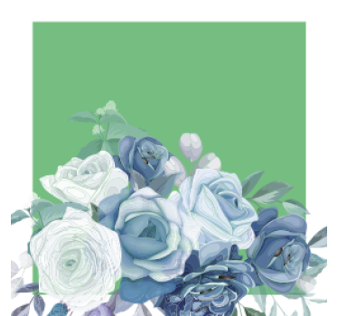 Dessous de verre mariage composition florale élégante - TenStickers