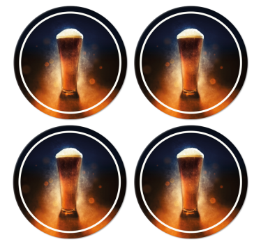 Sous-block avec motif bière fraîche - TenStickers